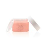 White Screw Lids Empty 50g Cosmetic Glass Jar Matte Painting