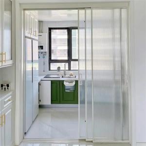 Quality Decorative 10mm Framed Tempered Glass Sliding Door For Kitchen Room wholesale
