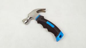 Quality 8OZ Mini Claw hammer with polishing surface and colored rubber handle wholesale