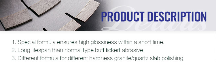Diamond Tools Stone Abrasive LUX 0 Fickert for Granite Slab Final Polishing Advantage