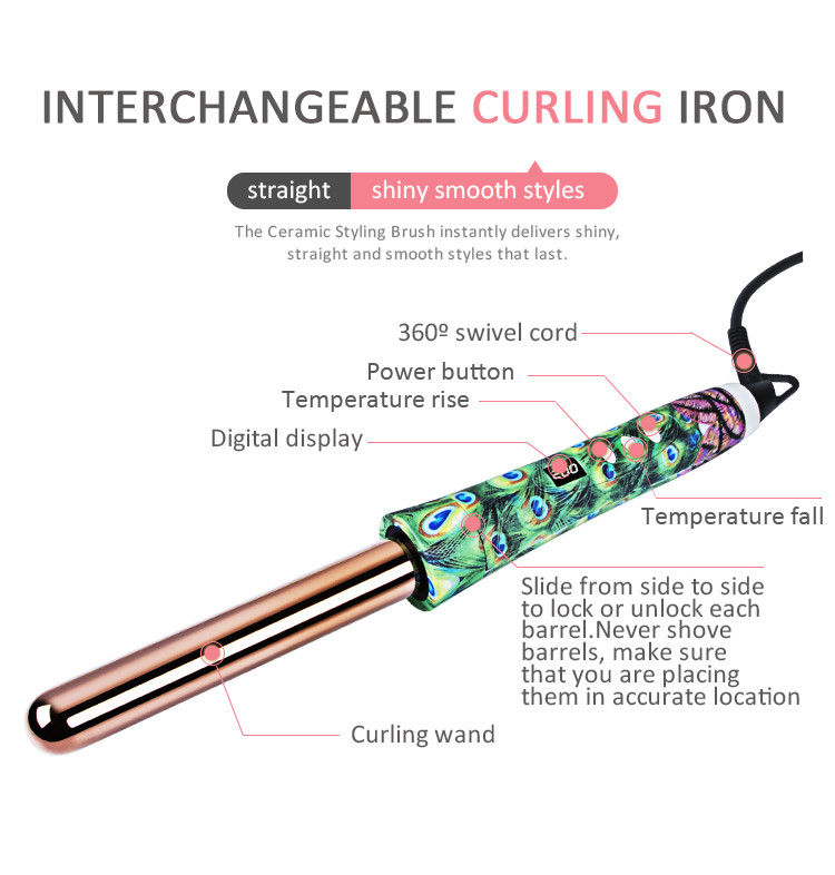6 Head Hair Curling Wand Set