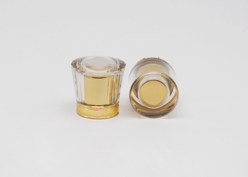SGS Crimp Zinc Alloy Perfume Bottle Magnetic Cap Stopper