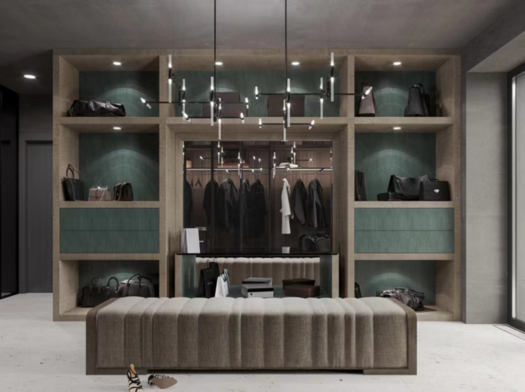 5 Star Hotel Bedroom Sets Modern Style Wooden Wardrobe for Storage Organization