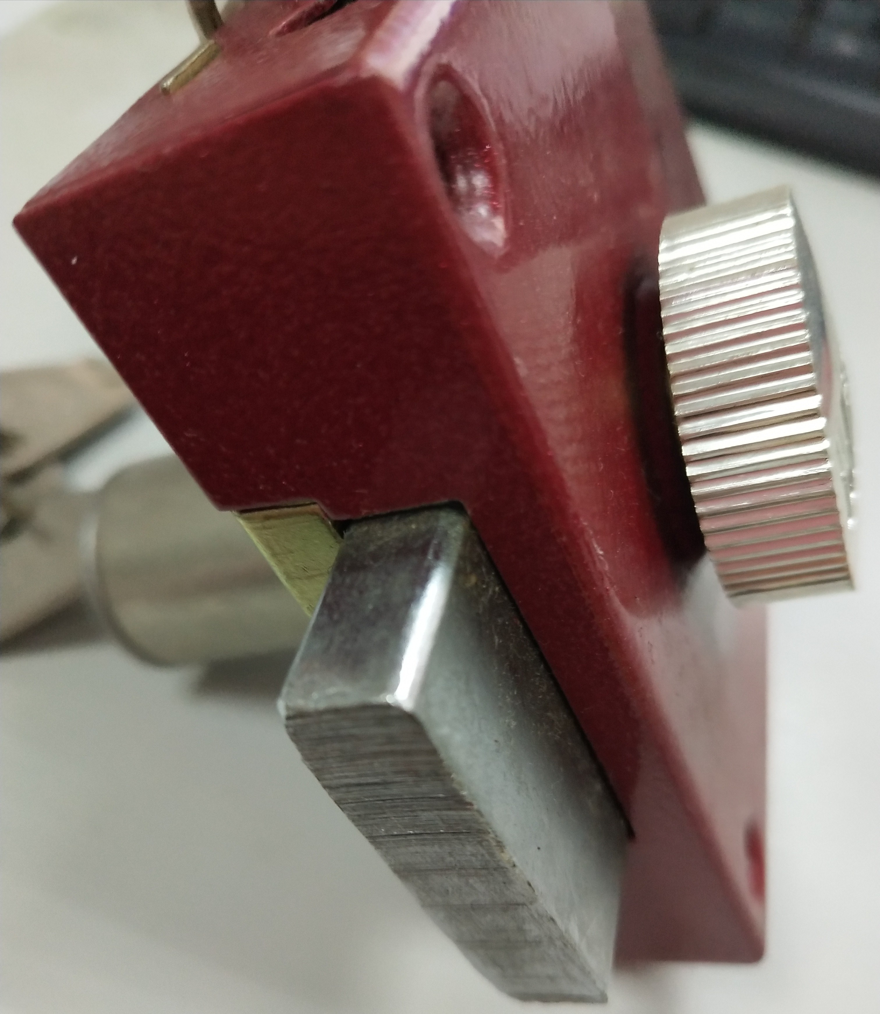 Red High Security Heavy Duty Rim Lock Customized Service Long Working Lifespan