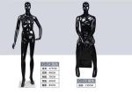Woman Full Boday Matt Black Clothing Display Mannequin With Different Poses