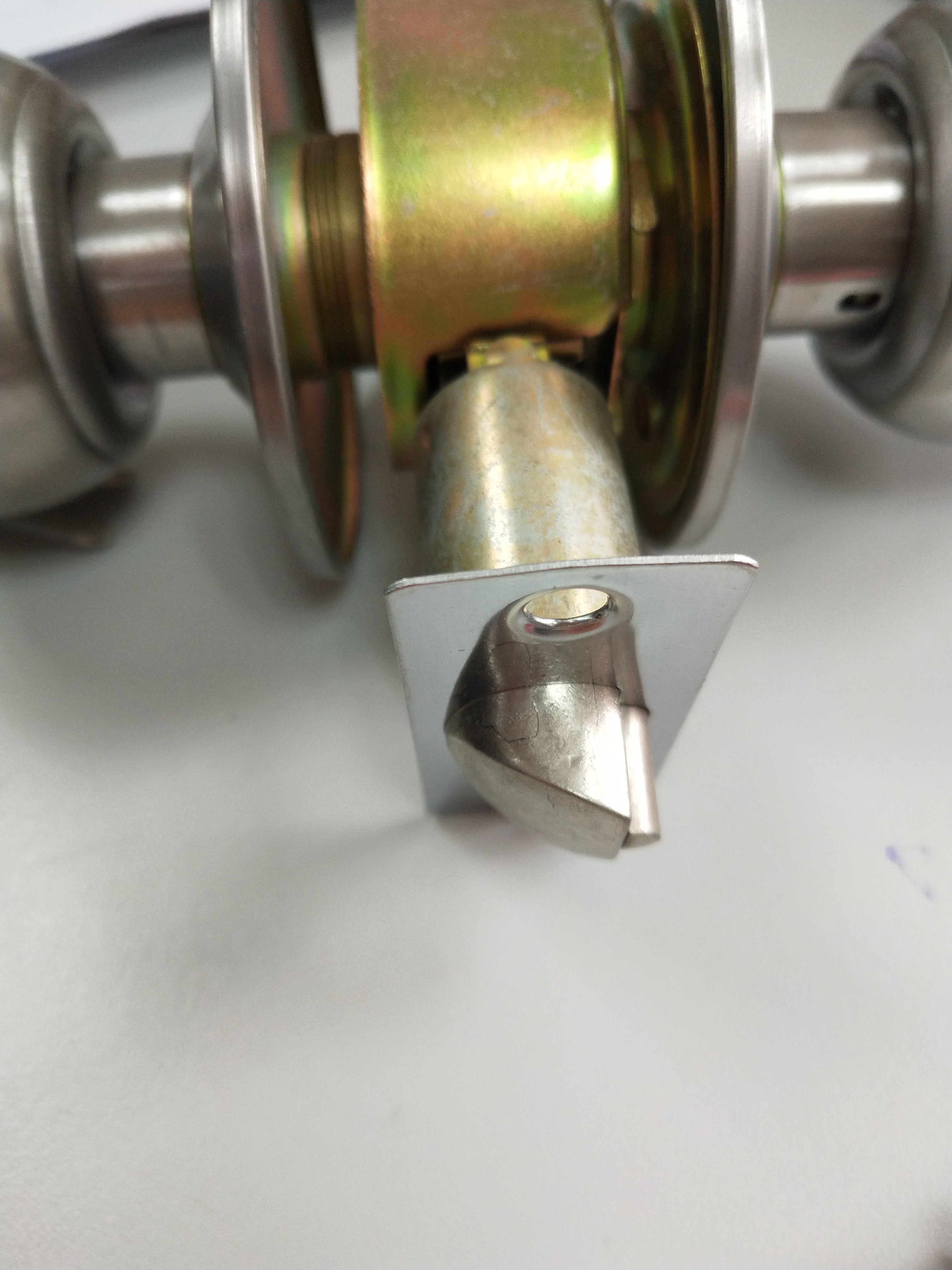 House Stainless Steel Key Lock Door Knob / Double Cylinder Door Knob