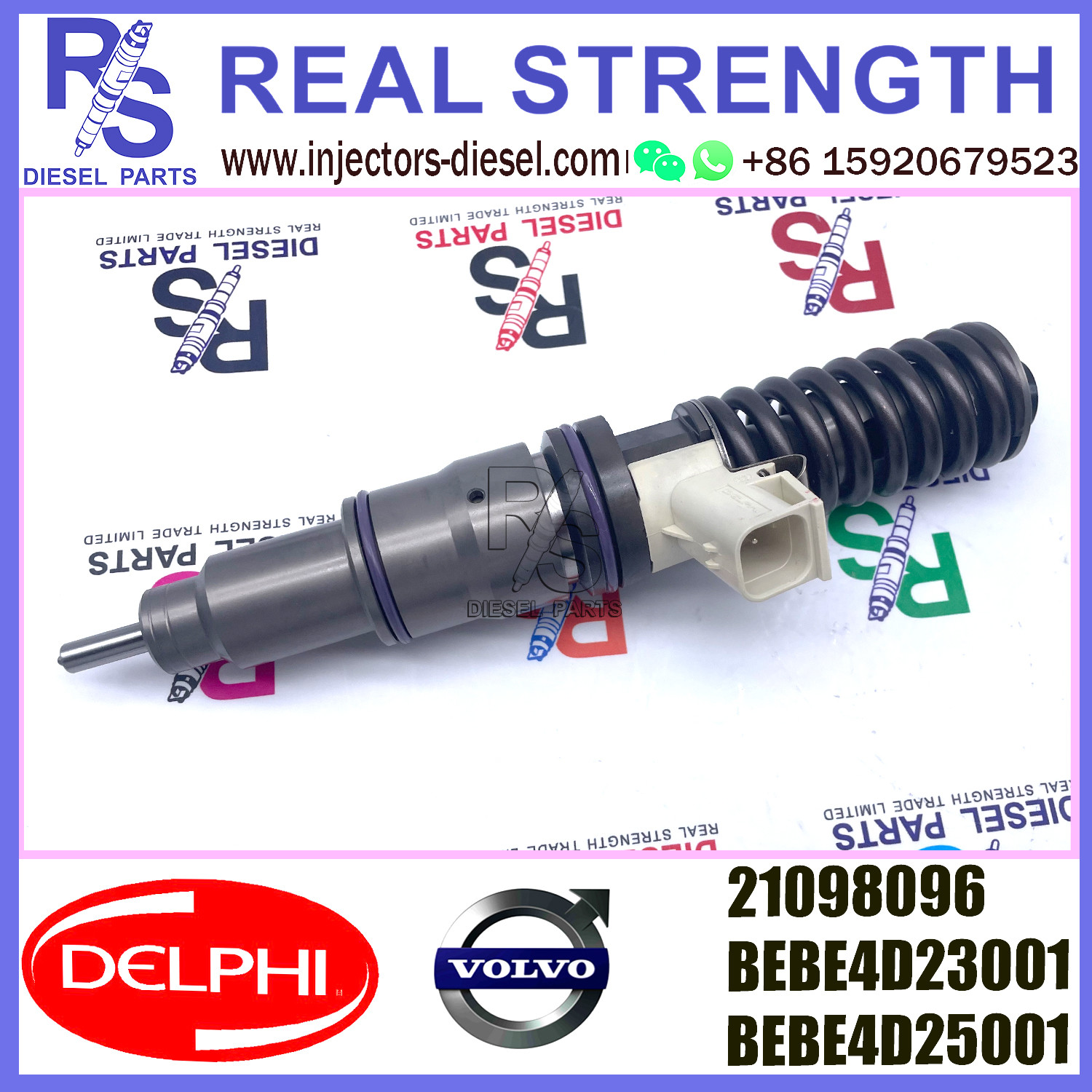 DELPHI 4pin 21098096 Diesel pump Injector V-O-L-V 21098096 BEBE4D23001 BEBE4D25001 E3.18 for V-O-L-V MD13 EURO 5 LOW POWER