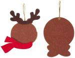 Animals Pendant Felt Christmas Tree Ornaments 2mm Thickness