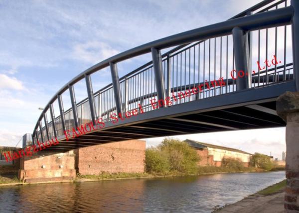 Cheap Long Span Galvanized Surface Treatment Steel Truss Bridge Modern Structural Outlooking for sale
