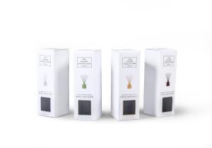 Quality Window Cut Candle Packaging Paper Boxes Reed Diffuser Package Box Printing wholesale