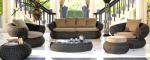 4pcs PE wicker hotel furntiure