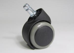 Quality big size caster double wheels ring stem furniture casters, black with grey 50mm (FC2911) wholesale