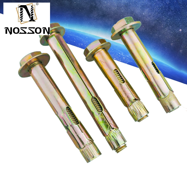 ISO M6 Customized Countersunk Head Hex Socket Expansion Bolt Flat Head Allen Burst Internal Concrete Anchor Bolts Bright Finish