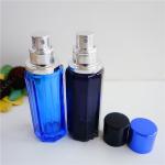 refillable perfume spray bottle 25ml recycled glass bottles black blue red pink
