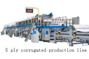 Quality High Speed Corrugated Cardboard Production Line With 1 Year Warranty wholesale