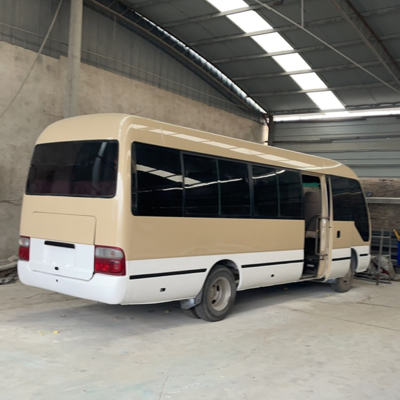 Toyota 19-29 Seats Off Road Diesel Coaster Bus Mini Bus with Max Torque 340Nm/rpm