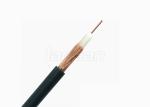 PVC Jacket RG58 coaxial cable , Copper Clad Steel 60% Coverage Dual Coaxial