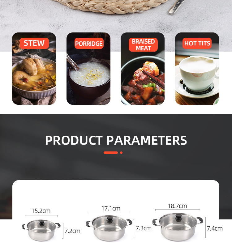 Hot Sale 10 Piece Stainless Steel Cookware Soup Pot Set Stock Pots Cooking Ware Set Cooking Pot Set
