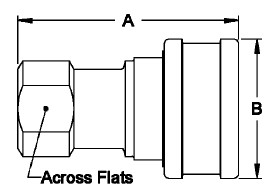 3/8'' CB-1 Series Hydraulic Quick Coupling for Compatibility with PARKER 60 Series