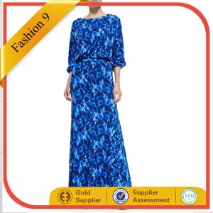 Quality Ladies Women Printed Evening Dress wholesale