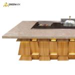 Soup BBQ Grilling Mobile Teppanyaki Equipment Multifunction For Restaurant