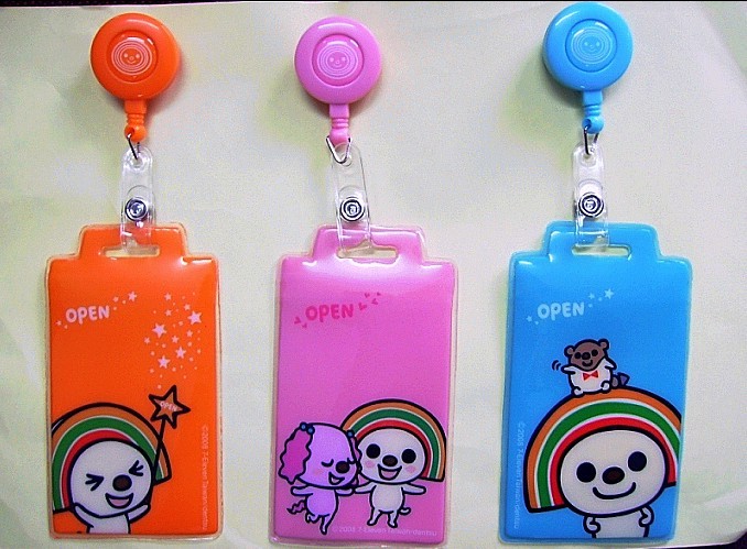 Personalised Plastic Name Tag Holders , Yoyo Badge Holder With BSCI