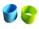 Heat Resistant Plastic Cup Sleeve Colorful Plastic Coffee Cup Holders