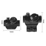1x22mm Heighten Rail Holographic Red Dot Sights Telescope Riflescope T1 Micro