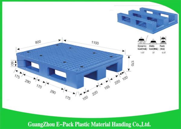 Durable Heavy Duty Plastic Pallets Transport Moving Anti - Slip With Steel Tubes