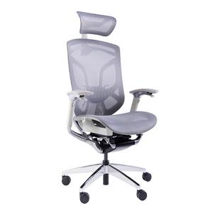 Quality Grey Frame Ergonomic Office Chair Large Tilting Angle Multi Adjustment wholesale