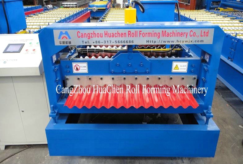 Galvanized Steel Door Frame Roll Forming Machine 1.2mm With Punch Lock Holes