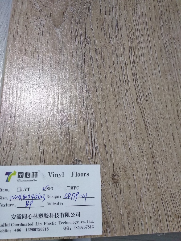Easy Installation CaCO3 4.2mm SPC Luxury Vinyl Plank