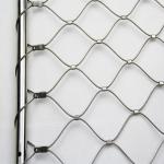 304 Stainless Steel Balustrade Cable Mesh Strong Toughness Environmental