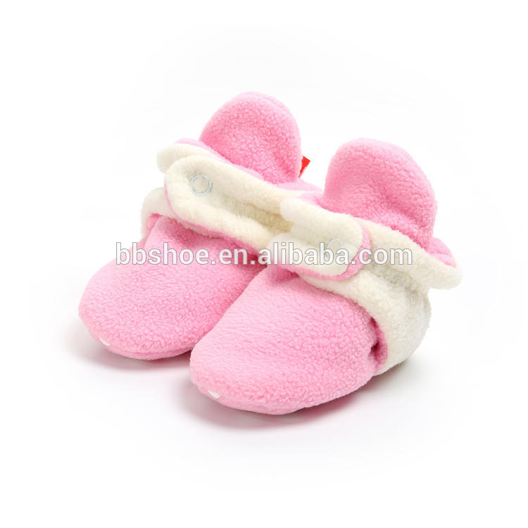 Wholesale cheap fluff boy and girl baby booties socks indoor toddler baby socks shoes