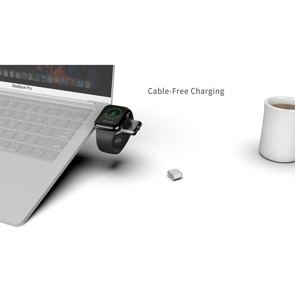 5V 0.5A White Apple Watch Wireless Charger With Wireless Magnetic Connection