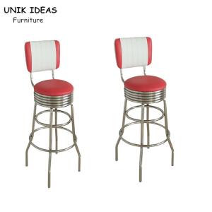 Quality American Design Metal Frame Bar Stools Industrial 50'S Customize wholesale