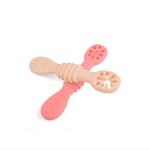 FDA Flexible Weaning Cutlery 6 Months Silicone Spoon For Eating
