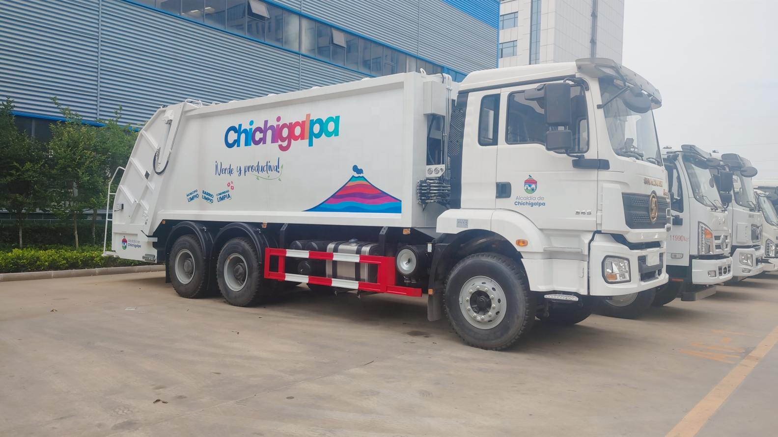 China Shacman 20cbm Compactor Garbage Truck Left And Right Hand Drive Euro 2