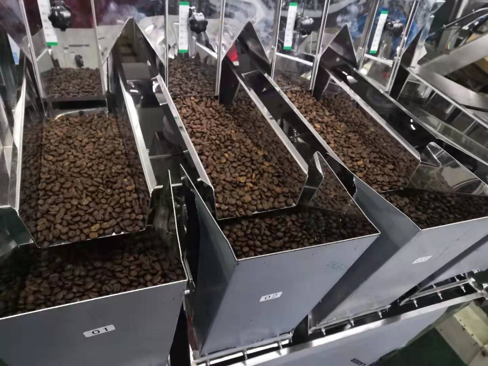 Automatic 2/4 Heads Linear Weigher Packaging Machine Weighing Food