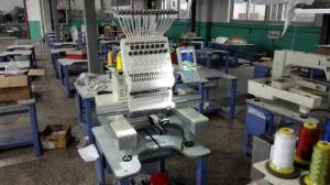 Quality 110V - 220V 1 Head Commercial Embroidery Machine , 12 Needle Embroidery Machine 540 x 375mm wholesale