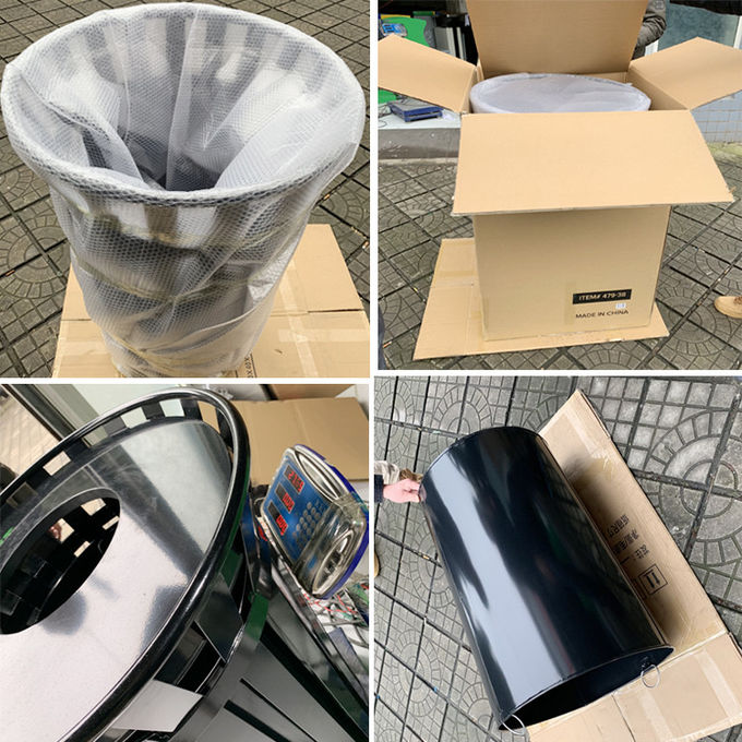 914mm High Waterproof 38 Gallon Trash Can With Cover