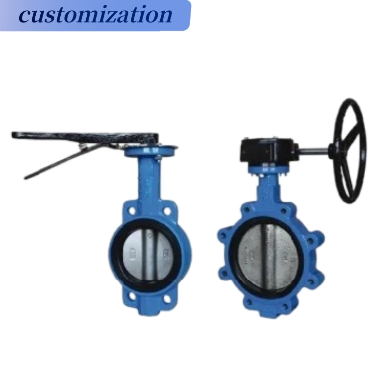Gas and Hydraulic Media Compatible Pneumatic Actuated Butterfly Valve Lug Type