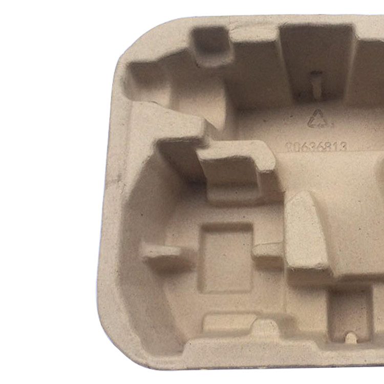 Natural Brown Recycled Pulp Packaging Molded Pulp Tray packaging Box