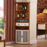 3 Drawers 182cm Multicolor MDF Wooden Corner Unit Space Saving Furnitures