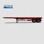 FUWA BPW Axle 40ft Container Transport Flatbed Semi Trailer with Air Suspension