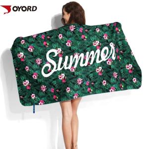 Quality Bath Sublimated Beach Towels Shrink Resistant Portable Overlock Durable wholesale