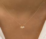 925 Sterling Silver Three Freshwater Pearls Charm Pendant Necklace for Women 16"