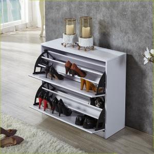 Quality Knock Down Package Floor Standing 73inch Mirrored Shoe Cabinet wholesale