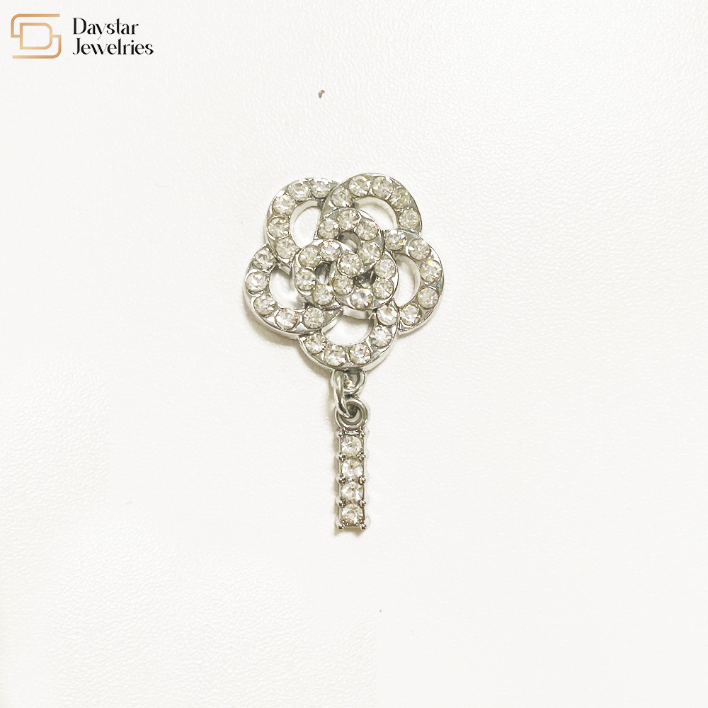 Custom Accessories Zircon Metal Buckle Chain Pendants For Key Handbag