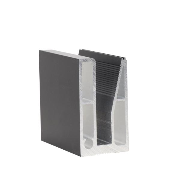 Aluminum U Channel Profile for Frameless Tempered Glass Railing Balustrade FOB